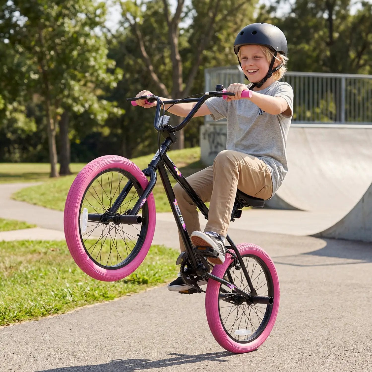 20" Trick Bicycle with 360 Degree Steering and Adjustable Seat for Kids and Teens by DirectDeals