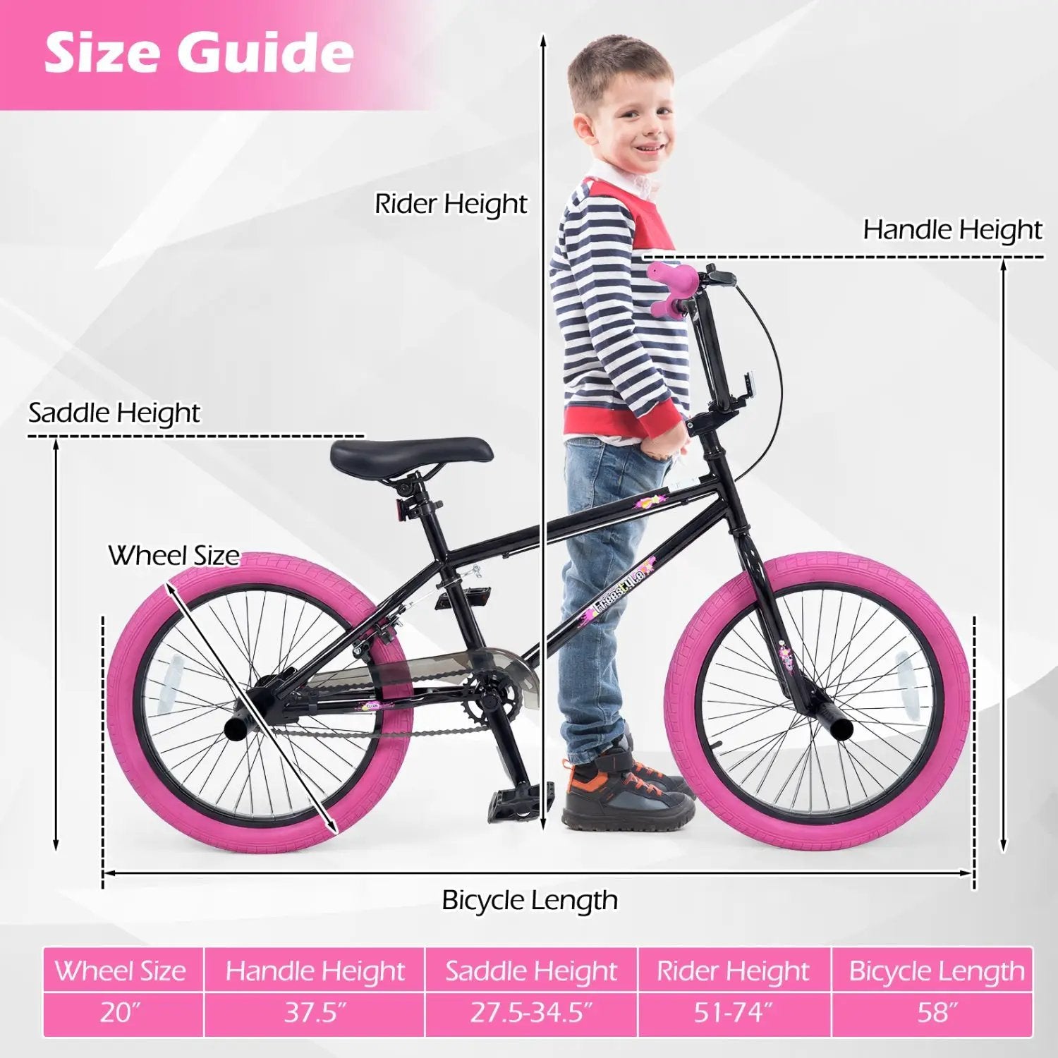 20" Trick Bicycle with 360 Degree Steering and Adjustable Seat for Kids and Teens by DirectDeals