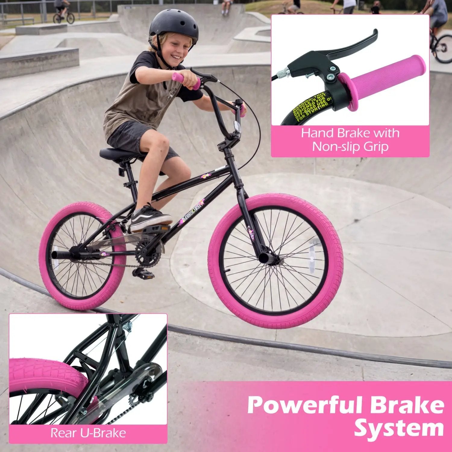 20" Trick Bicycle with 360 Degree Steering and Adjustable Seat for Kids and Teens by DirectDeals