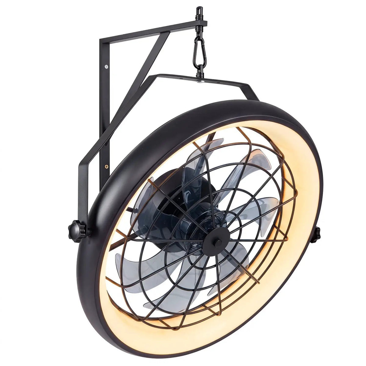 20" Wall Mounted Fan with Dimmable LED Light & Remote by DirectDeals