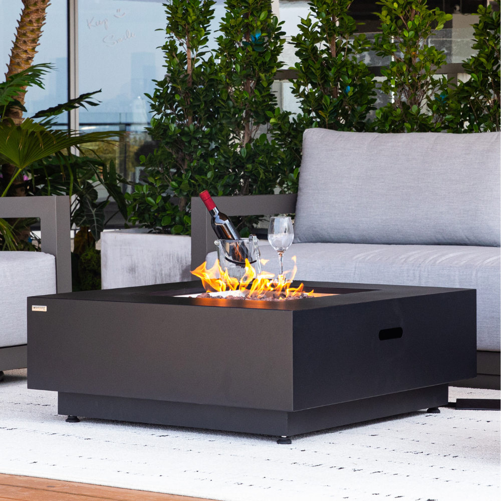 Propane Fire Pit Table Outdoor 50,000 BTU Firepits for Outside CSA Certified by EnvelorHome