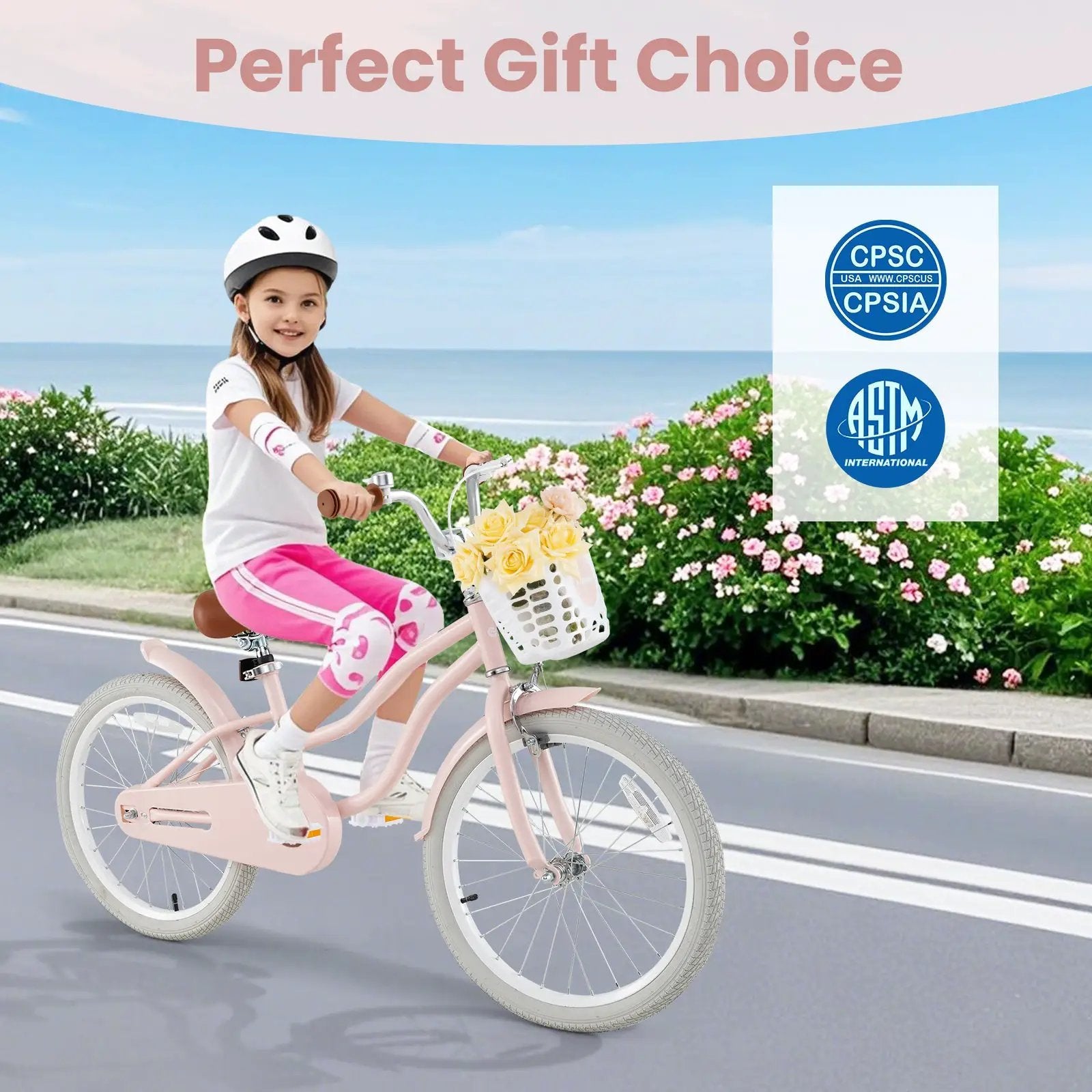 20 Inch Kids Bike with Kickstand for Boys Girls by DirectDeals