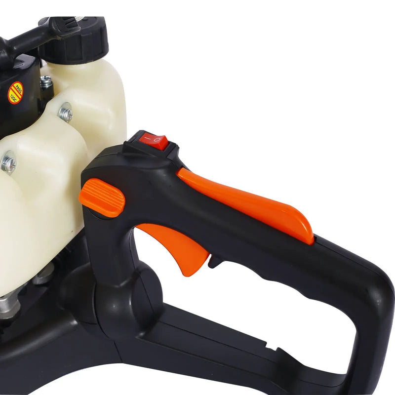 26Cc Gas Powered Hedge Trimmer With Double Sided Blade And Recoil Start - Orange by HouseOfZazla