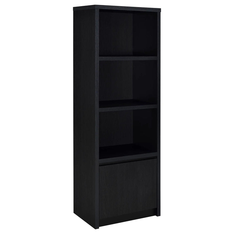 Winfield 3-shelf Media Tower Entertainment Pier Black by Unique Piece Furniture