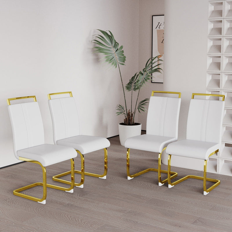 Side Dining Room Chair, Padded Seat High Back