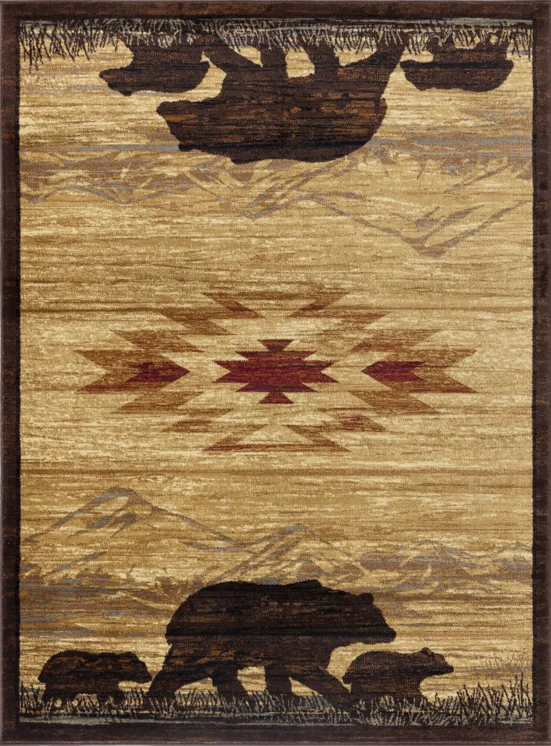 Nature's Nest - GC_CBL3006 Lodge Area Rug by HouseOfZazla