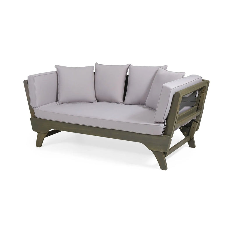 Outdoor Acacia Wood Expandable Daybed With Cushions by HouseOfZazla