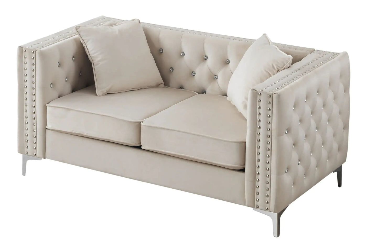 Elegant Track Arm Loveseat by HouseOfZazla