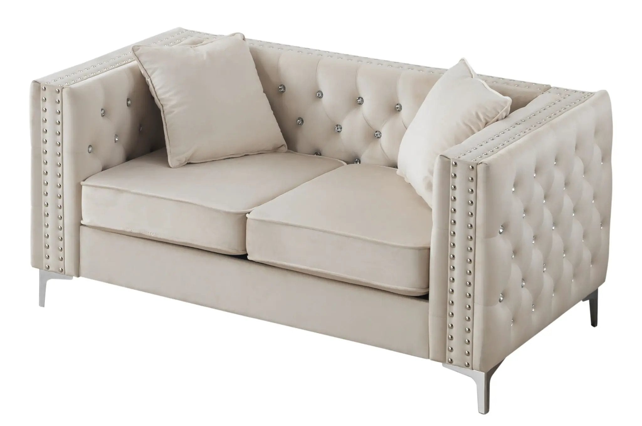 Elegant Track Arm Loveseat by Unique Piece Furniture