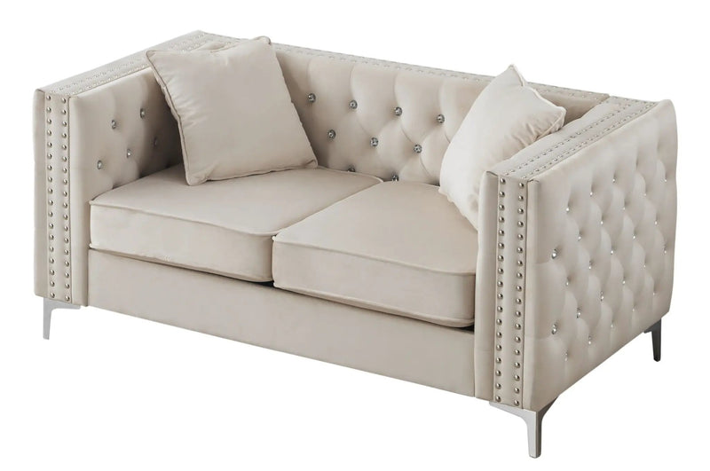 Elegant Track Arm Loveseat by Unique Piece Furniture