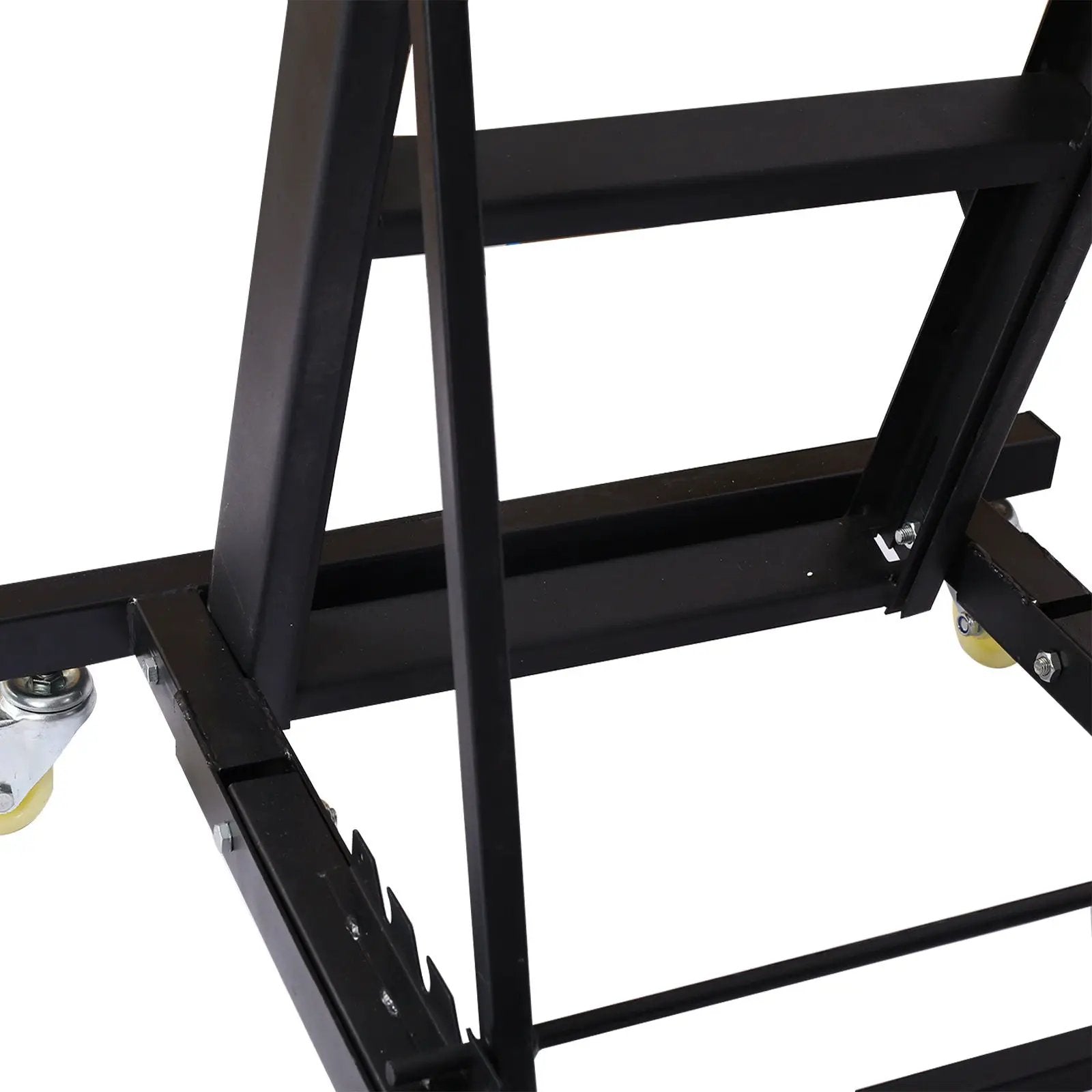 Heavy Duty Foldable Rolling Engine Top Creeper With Padded Deck And Locking Casters - Black by HouseOfZazla