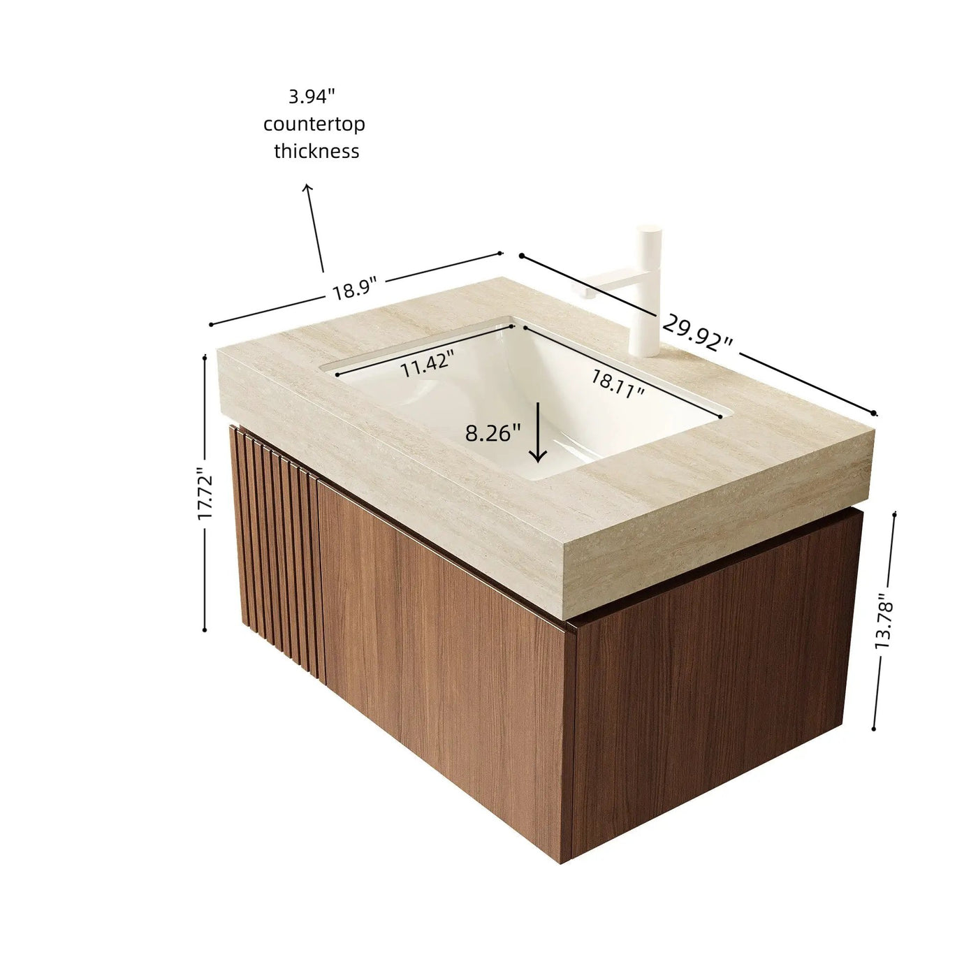 MURI 30" Bathroom Vanity & Sink by HouseOfZazla