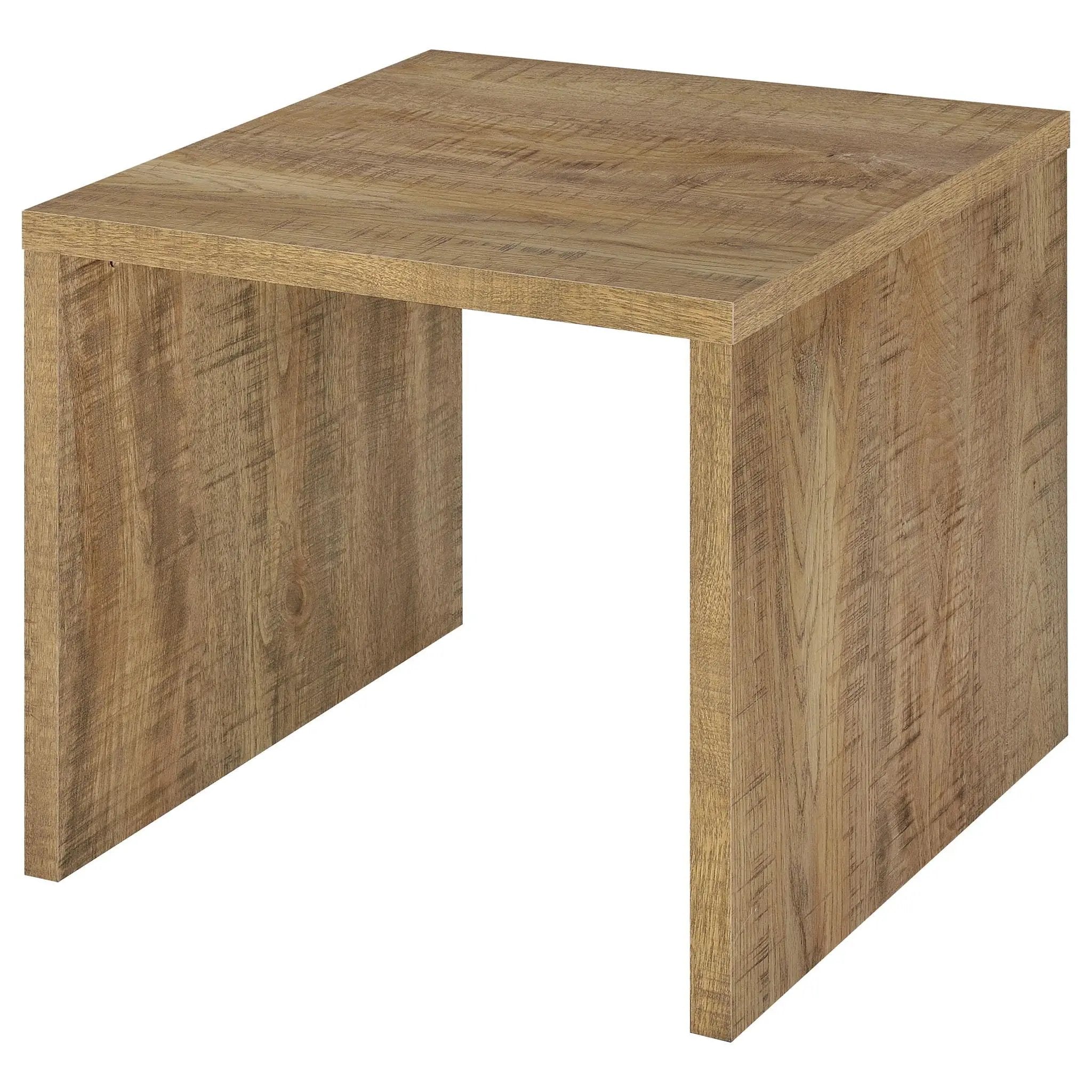 Canoga Engineered Wood Accent Side End Table Mango by Unique Piece Furniture