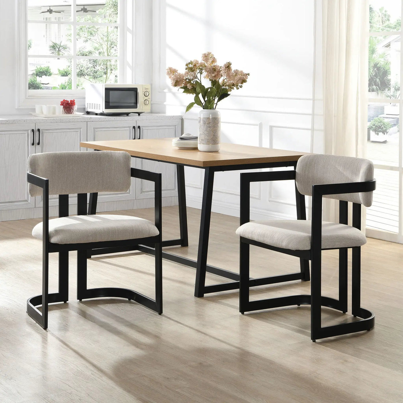 Upholstered Dining Armchairs (Set of 2) by HouseOfZazla
