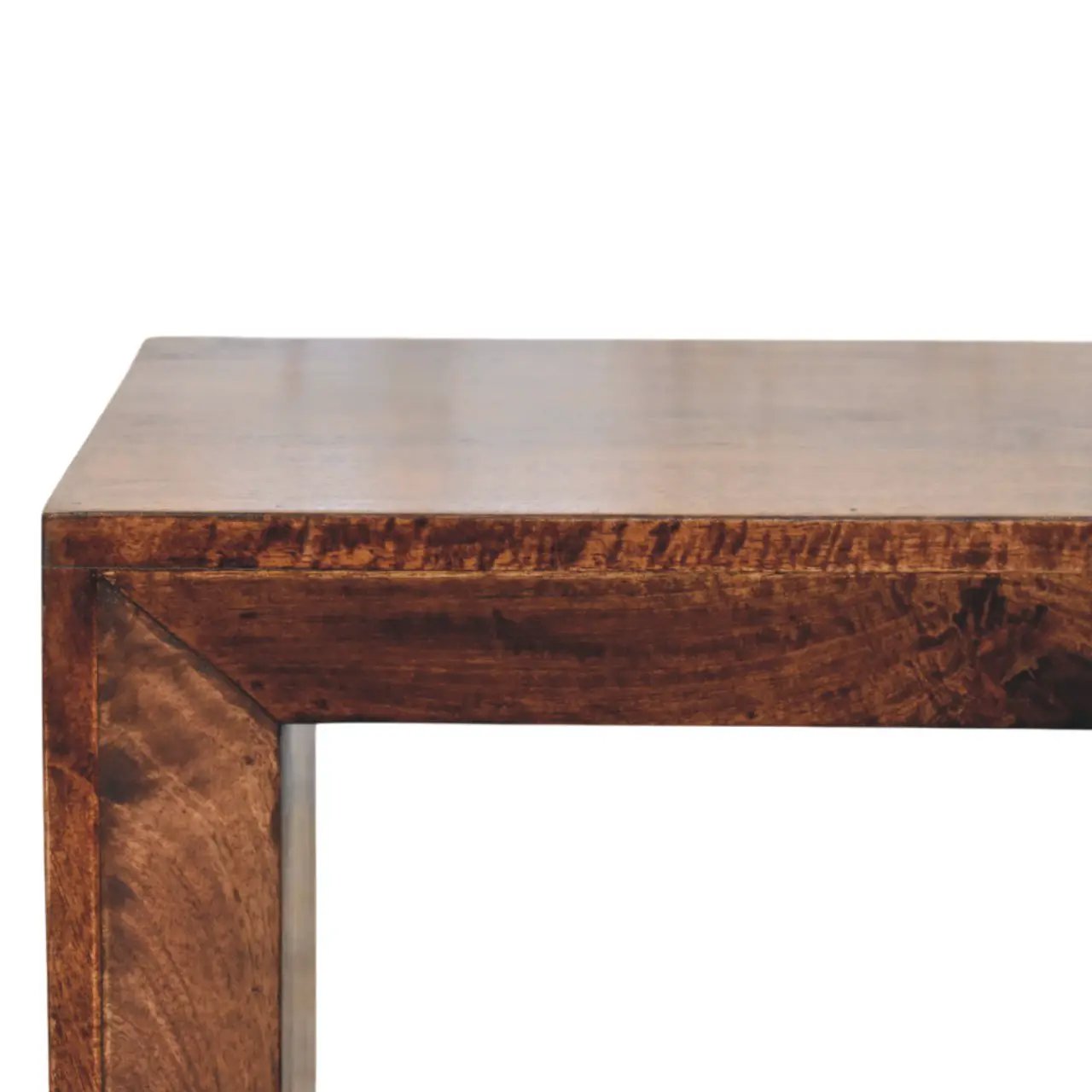 Solid Wood Solis California Side Table, Open Storage by HouseOfZazla