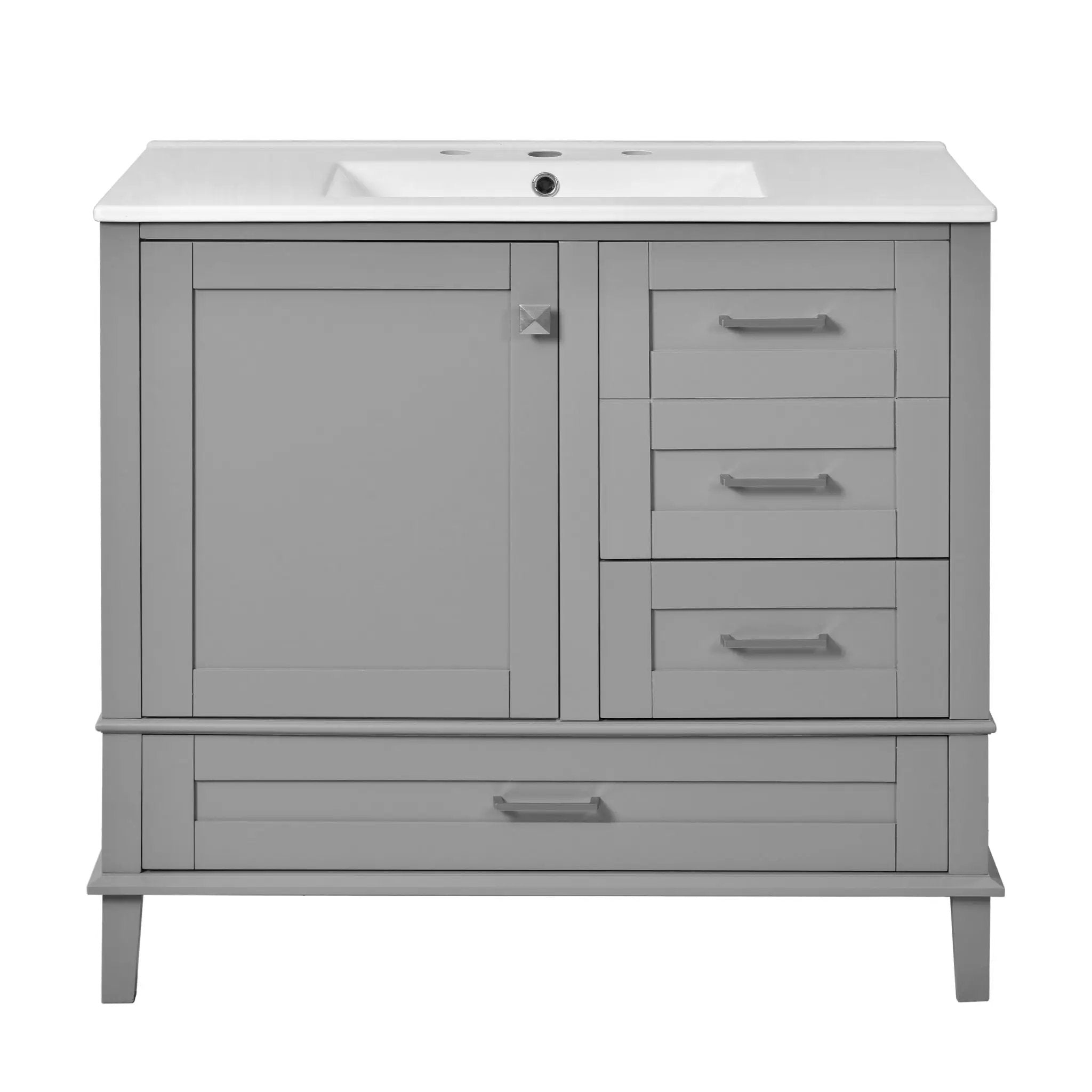 Traditional Bathroom Vanity Set With Soft Close Doors