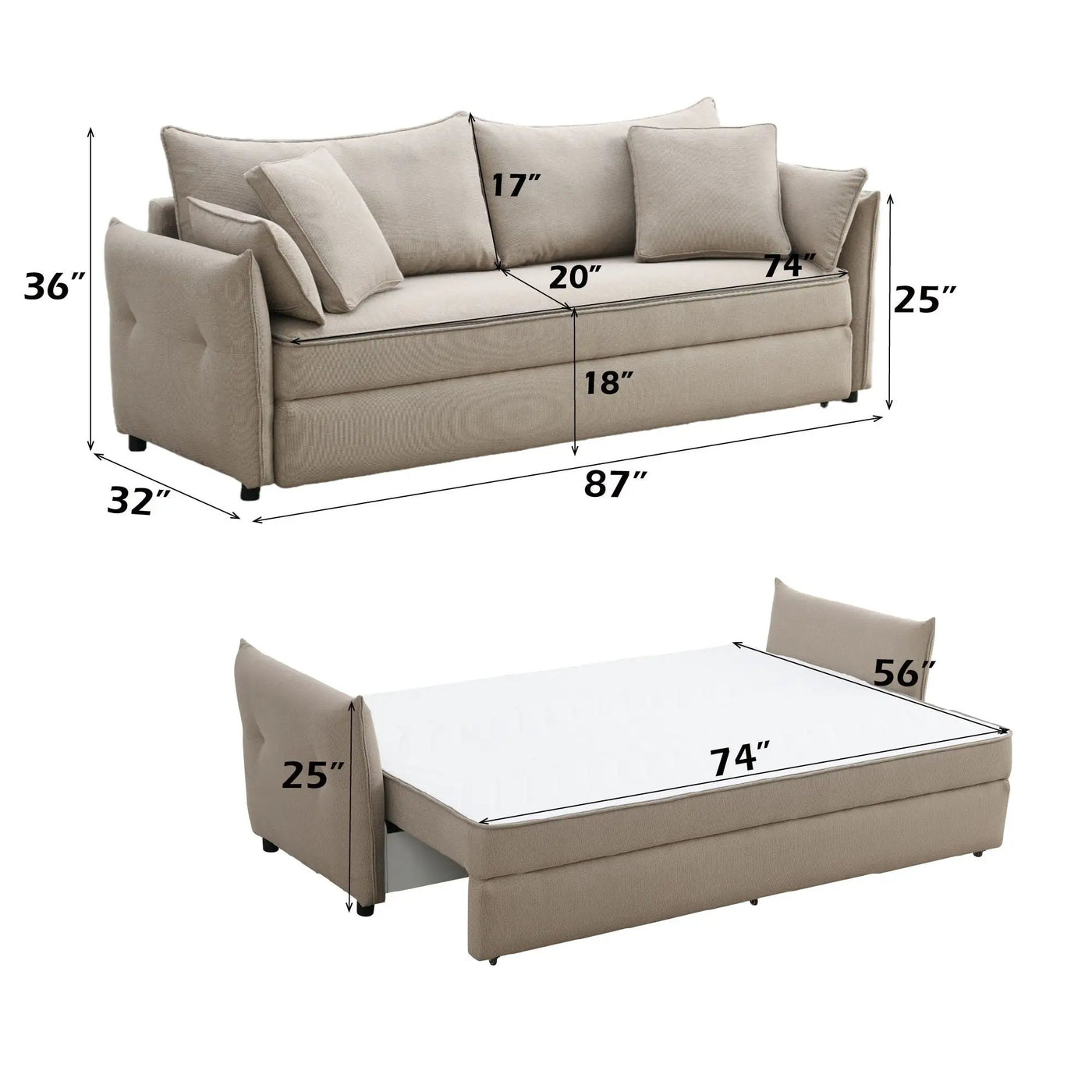 Irina - Pull Out Sleep With Storage by Unique Piece Furniture