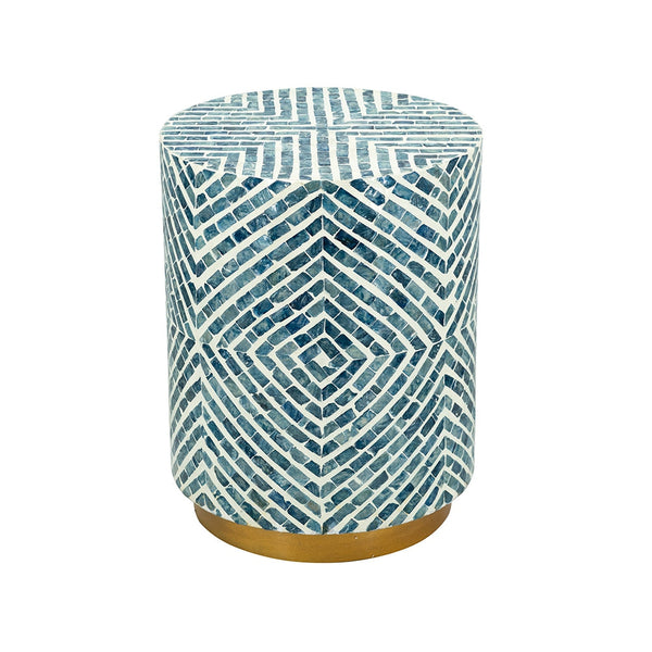 14" Round Accent Stool with Gold Base, photo 2 of 6