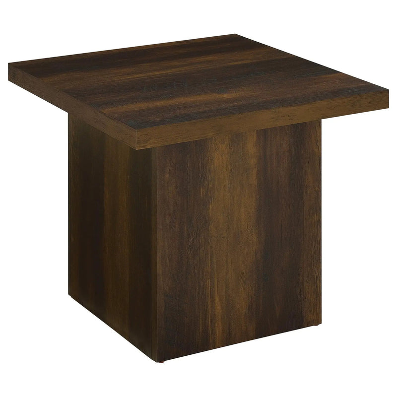 Devar 2-piece Square Coffee and End Table Set Dark Pine by Unique Piece Furniture