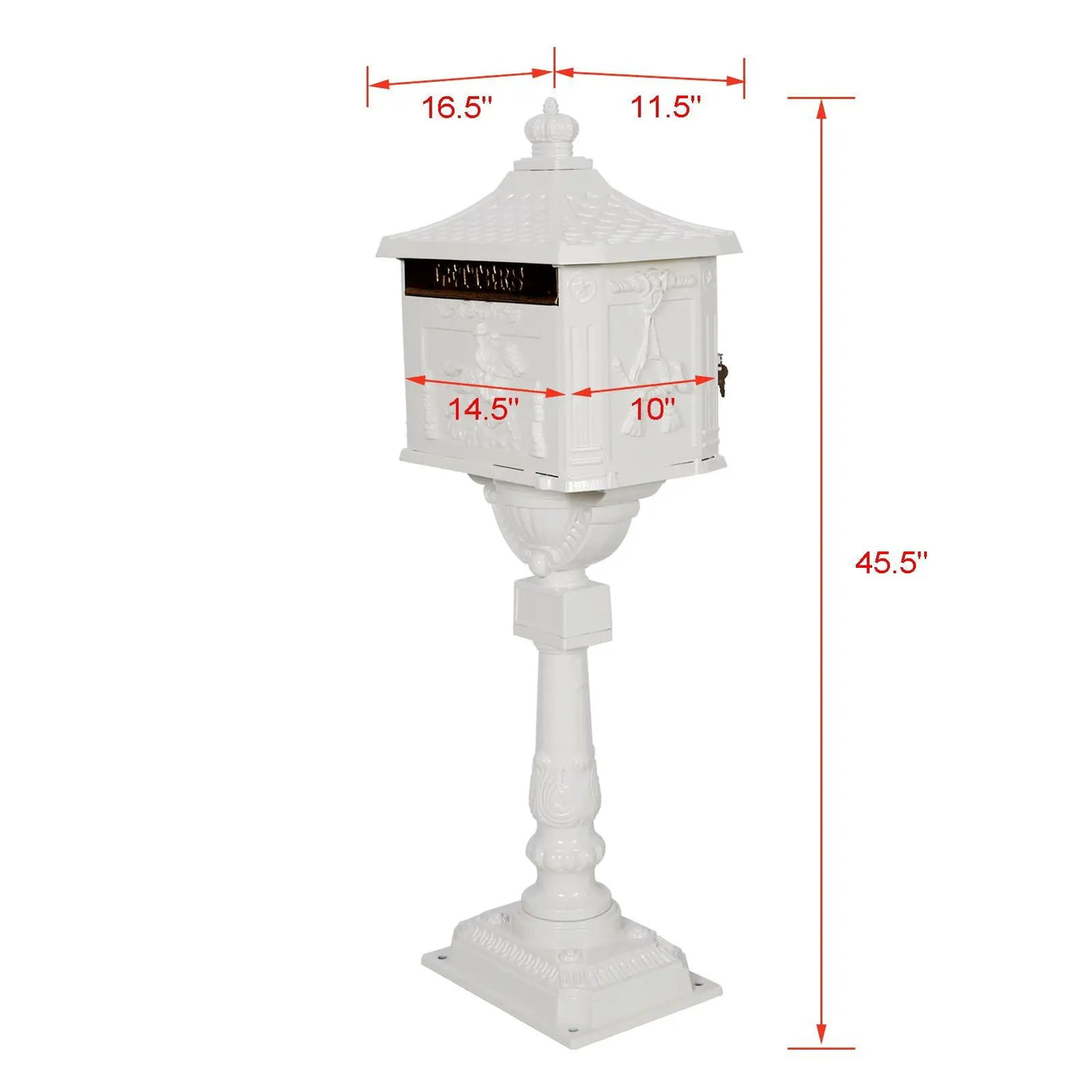 Cast Aluminum Mail Box, Postal Box, Mailbox by HouseOfZazla