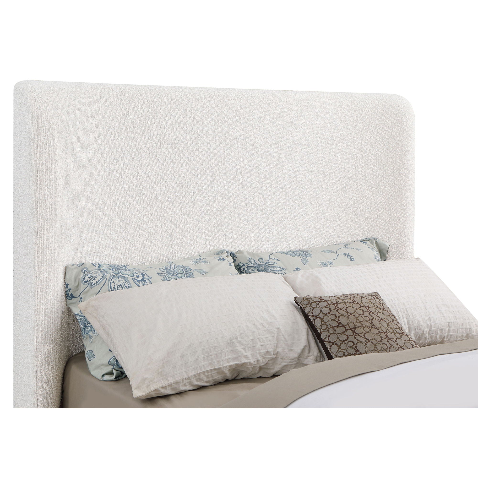 Vindra - Queen Sleigh Bed - Cream by HouseOfZazla