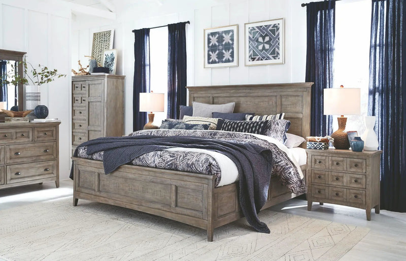 Paxton Place - Wood Door Chest - Dove Tail Gray by Unique Piece Furniture