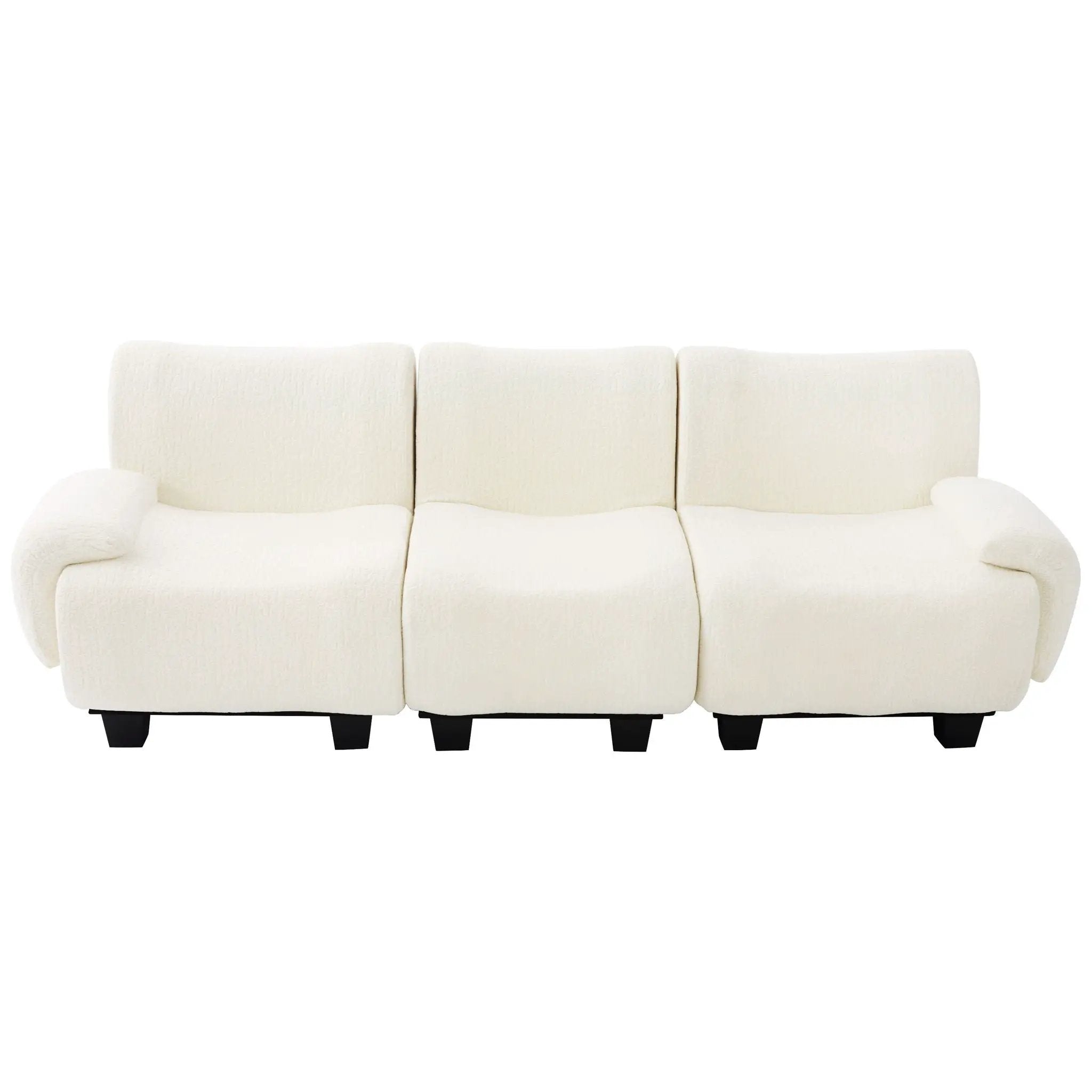3 Seater Sofa Couch With Curved Armrests by Unique Piece Furniture
