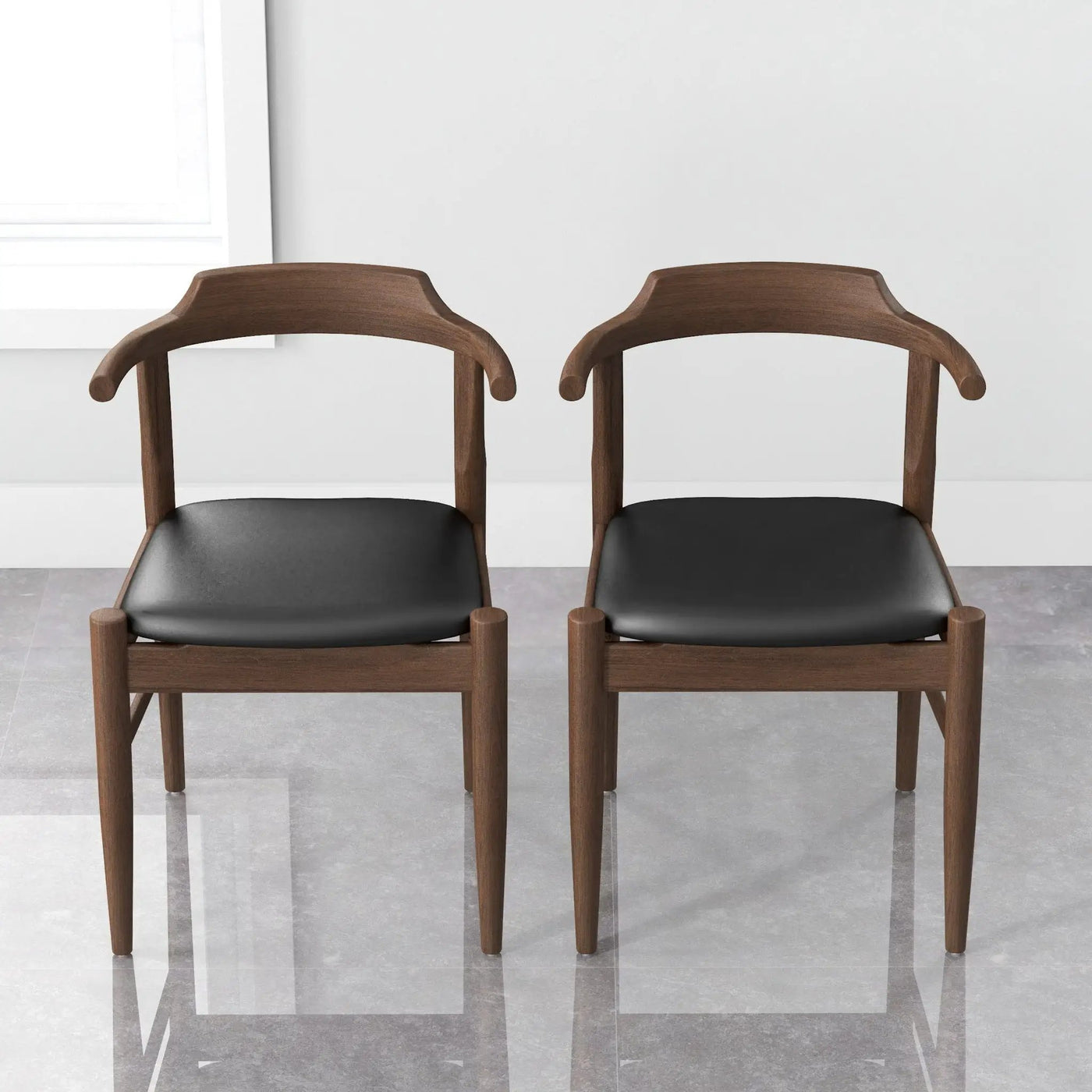 Leon - Mid-Century Modern Dining Chair (Set of 2) by HouseOfZazla