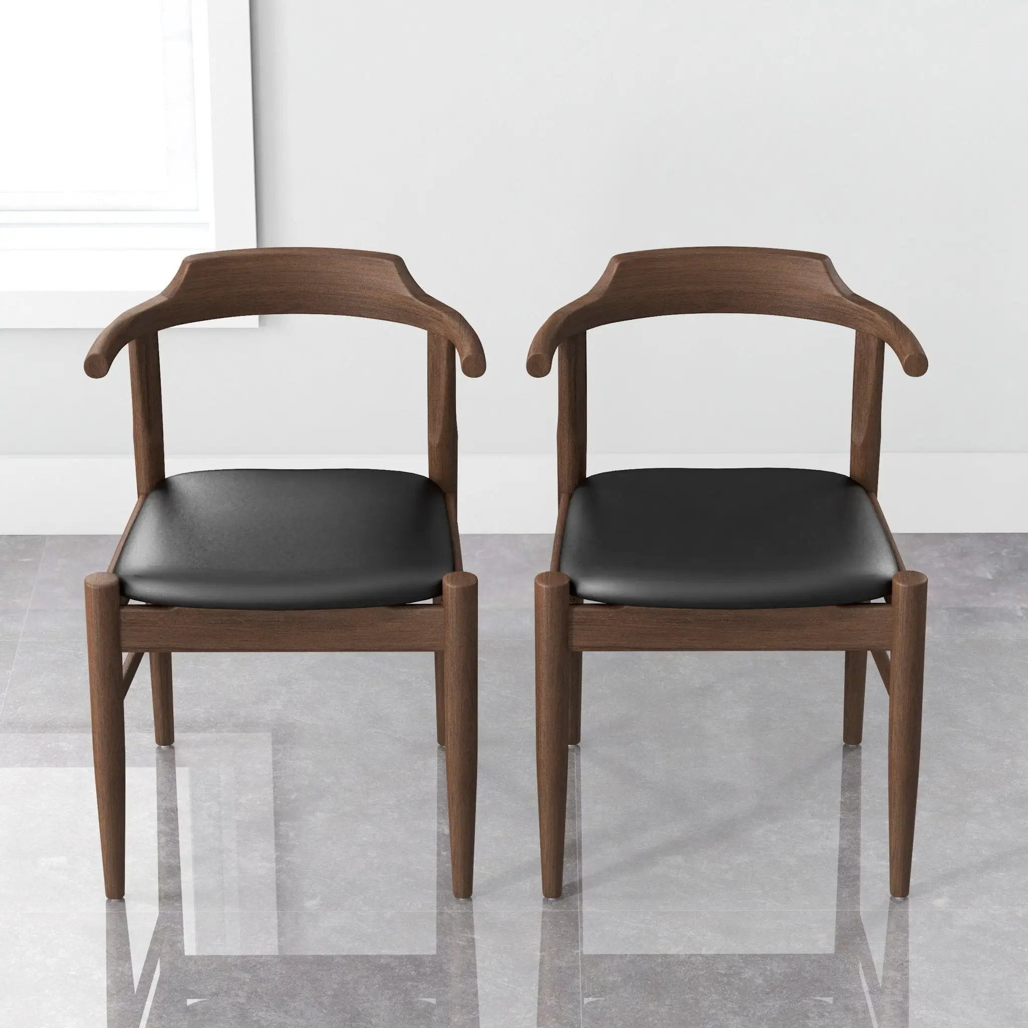 Leon - Mid-Century Modern Dining Chair (Set of 2) by HouseOfZazla