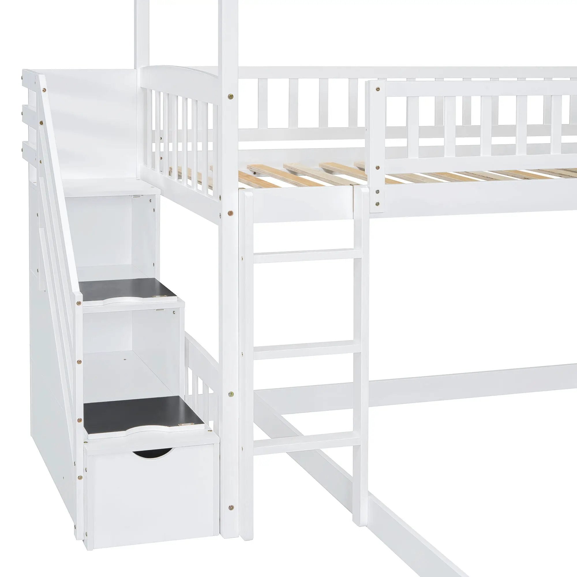House Bunk Bed With Slide by HouseOfZazla