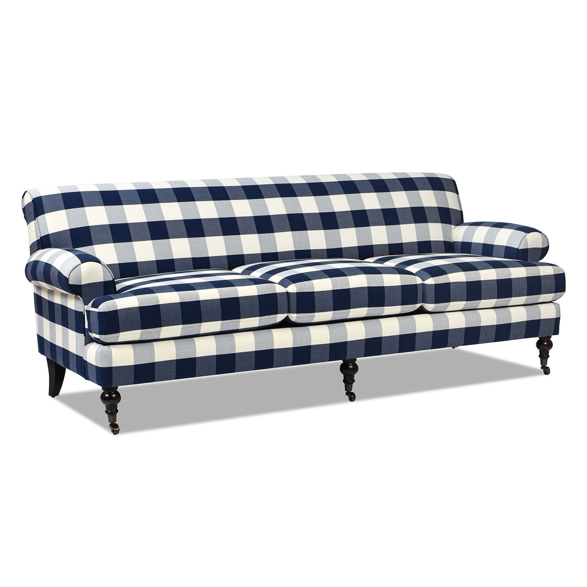 Modern Three Cushion Tightback Lawson Sofa with Removable Cushions - Beige, Orange, Blue, photo 7 of 30