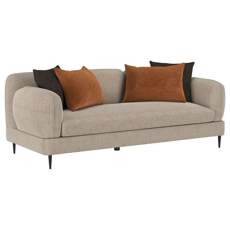 Jade 2-piece Chenille Upholstered Sofa Set Latte by Unique Piece Furniture