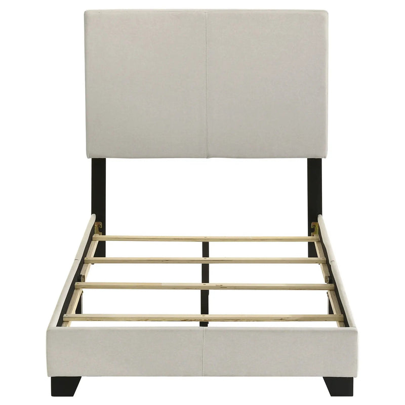 Dorian Fabric Upholstered Twin Panel Bed Cream by Unique Piece Furniture