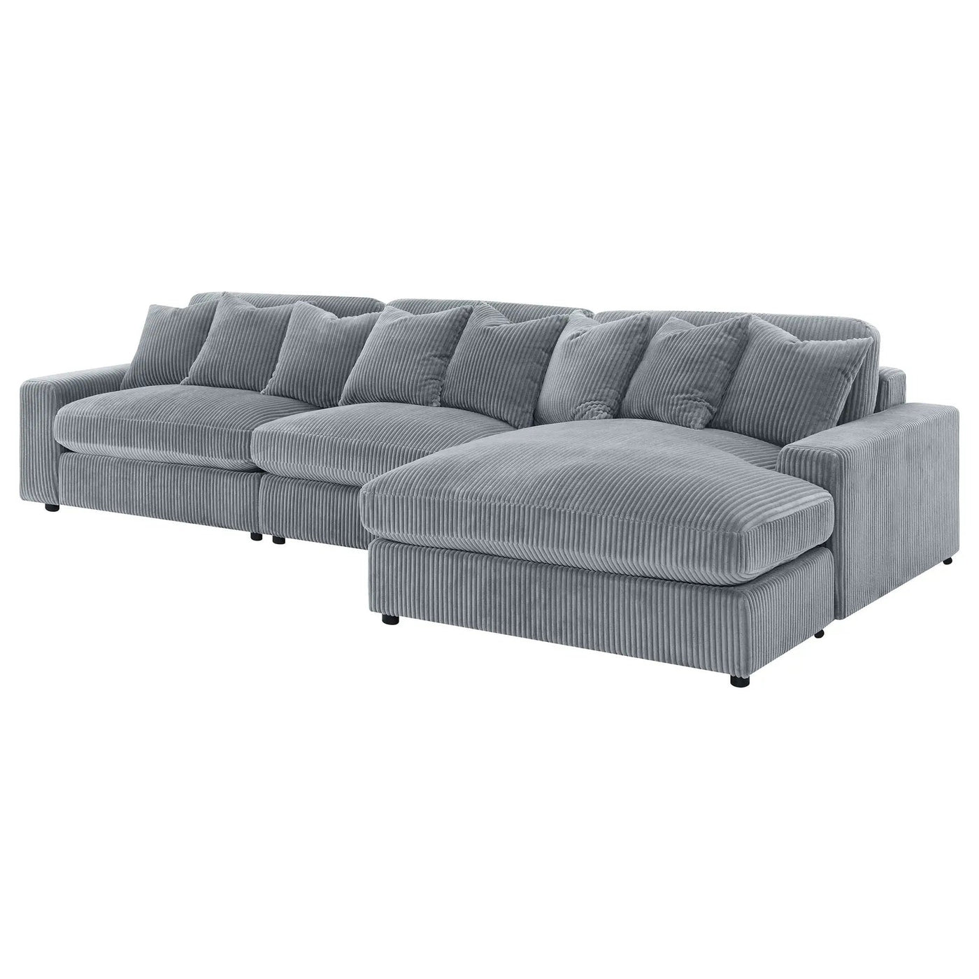 Cassidy - Upholstered Sectional Sofa With Reversible Cushions by HouseOfZazla