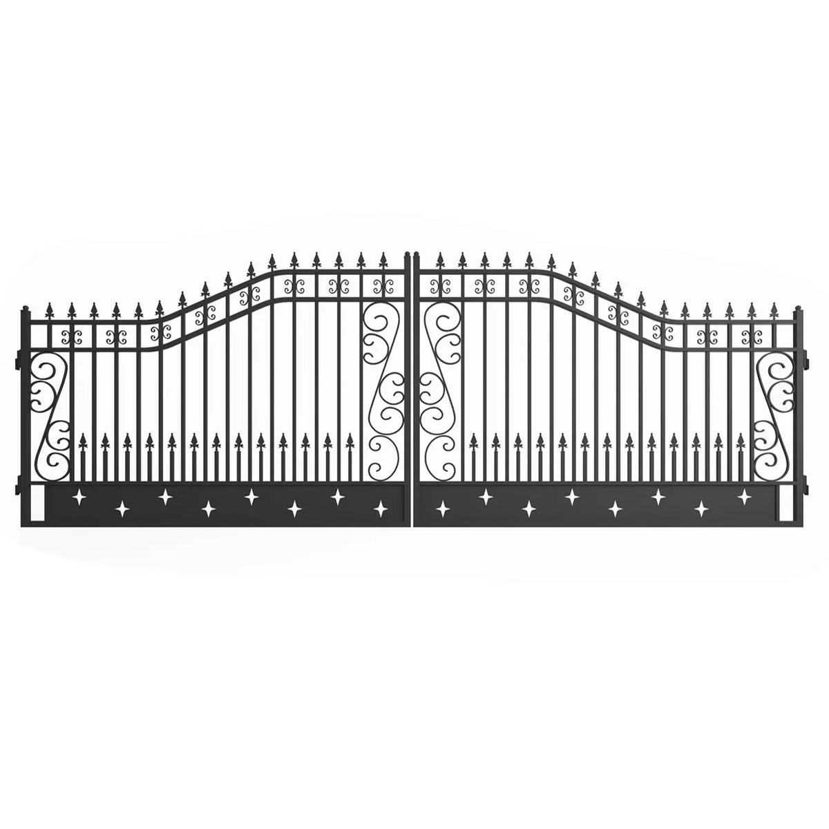 20x8 ft Steel Dual Swing Driveway Gate, photo 41 of 56