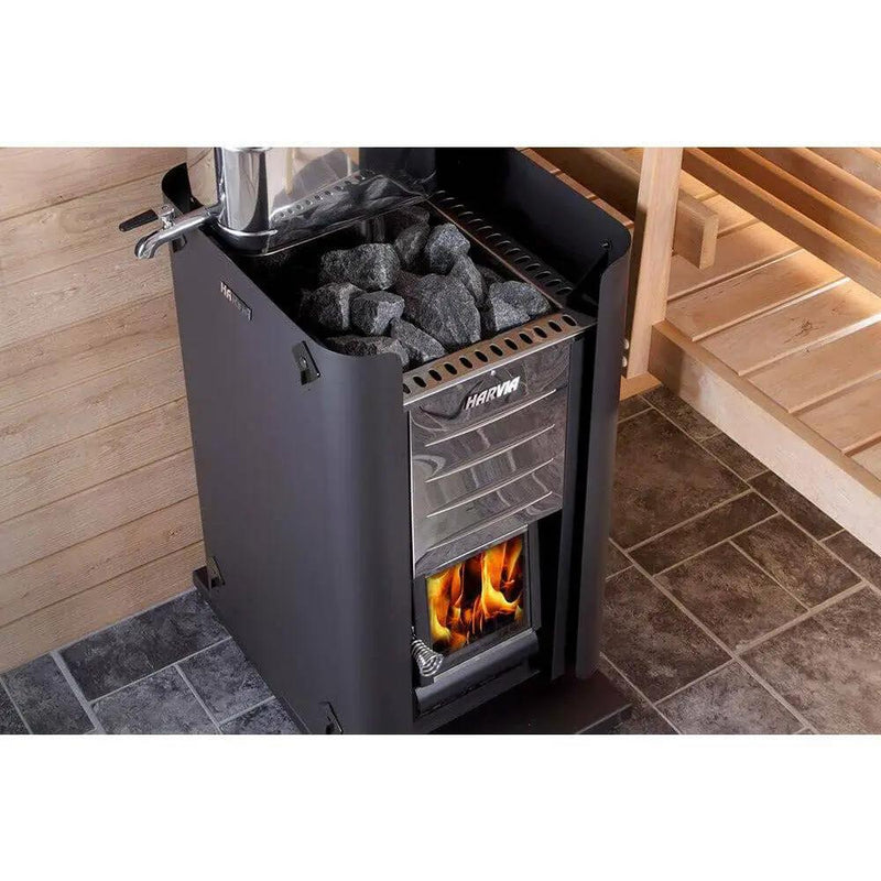 Harvia Pro 36 Wood Burning Sauna Stove - Finnish Sauna Builders by Finnish Sauna Builders