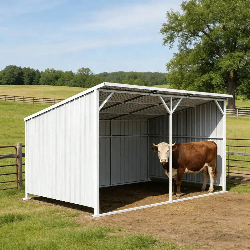 20'x12' Metal Livestock Shed for Horses & Farm Animals by Chery Industrial