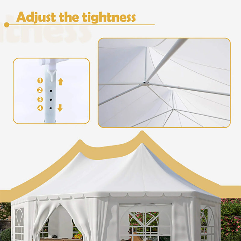 [20X15FT] Extra-Large Heavy-Duty Outdoor Waterproof Party And Wedding Tent With Steel Frame (SAK07645) by SAKSBY WHOLESALE