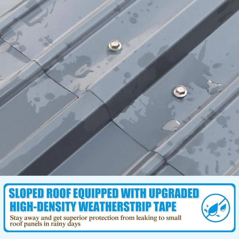 [20X20FT] Alora Extra Large Premium Heavy-Duty Outdoor Metal Carport Shelter (SAK97425) by SAKSBY WHOLESALE