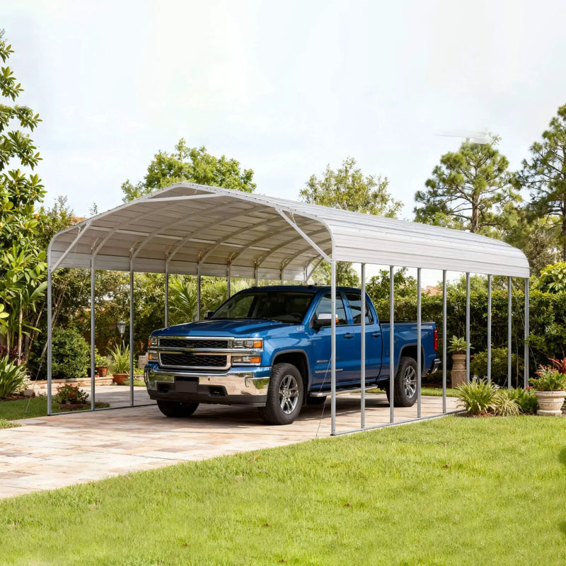 [20X40FT] Alora Heavy-Duty Outdoor High-Clearance Metal Carport (SAK67509) by SAKSBY WHOLESALE