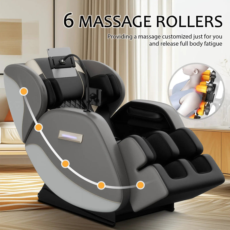 Massage Chair Recliner with Zero Gravity and Full Body Air Pressure by HouseOfZazla