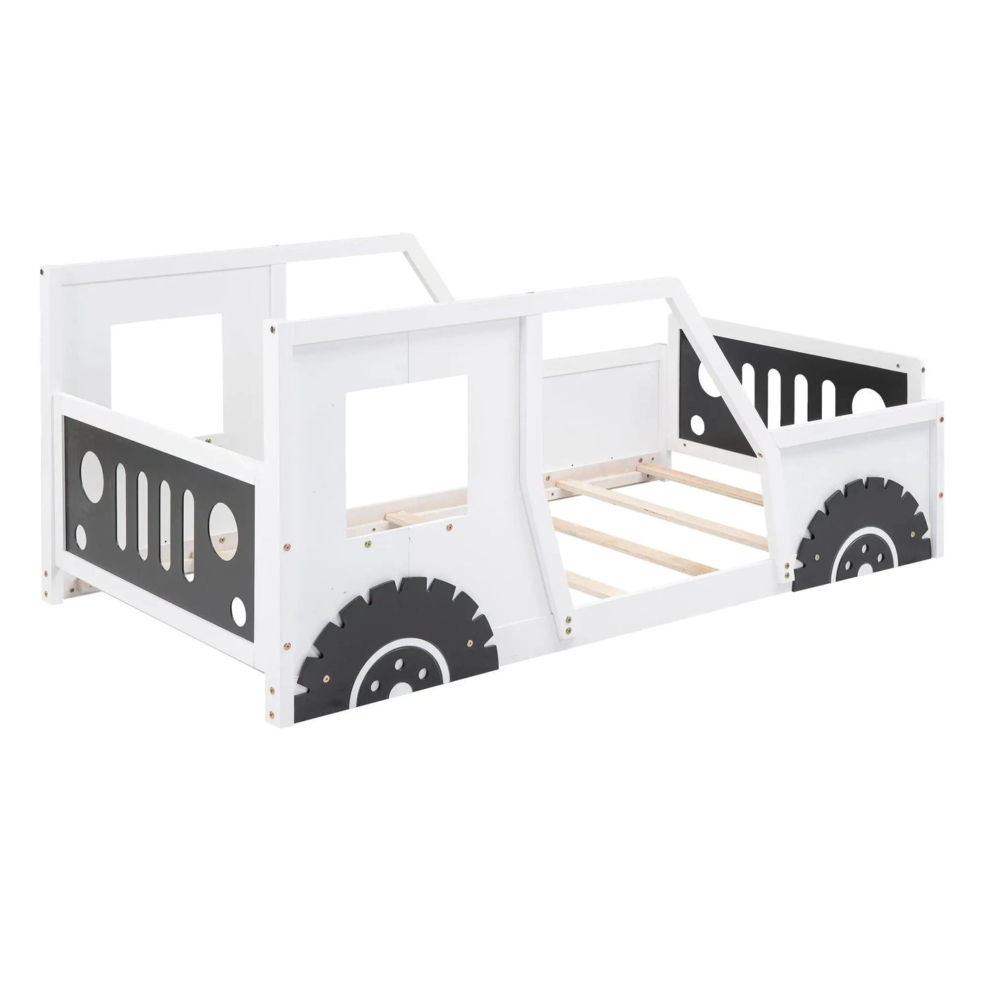 Classic Car Shaped Platform Bed With Wheels by HouseOfZazla