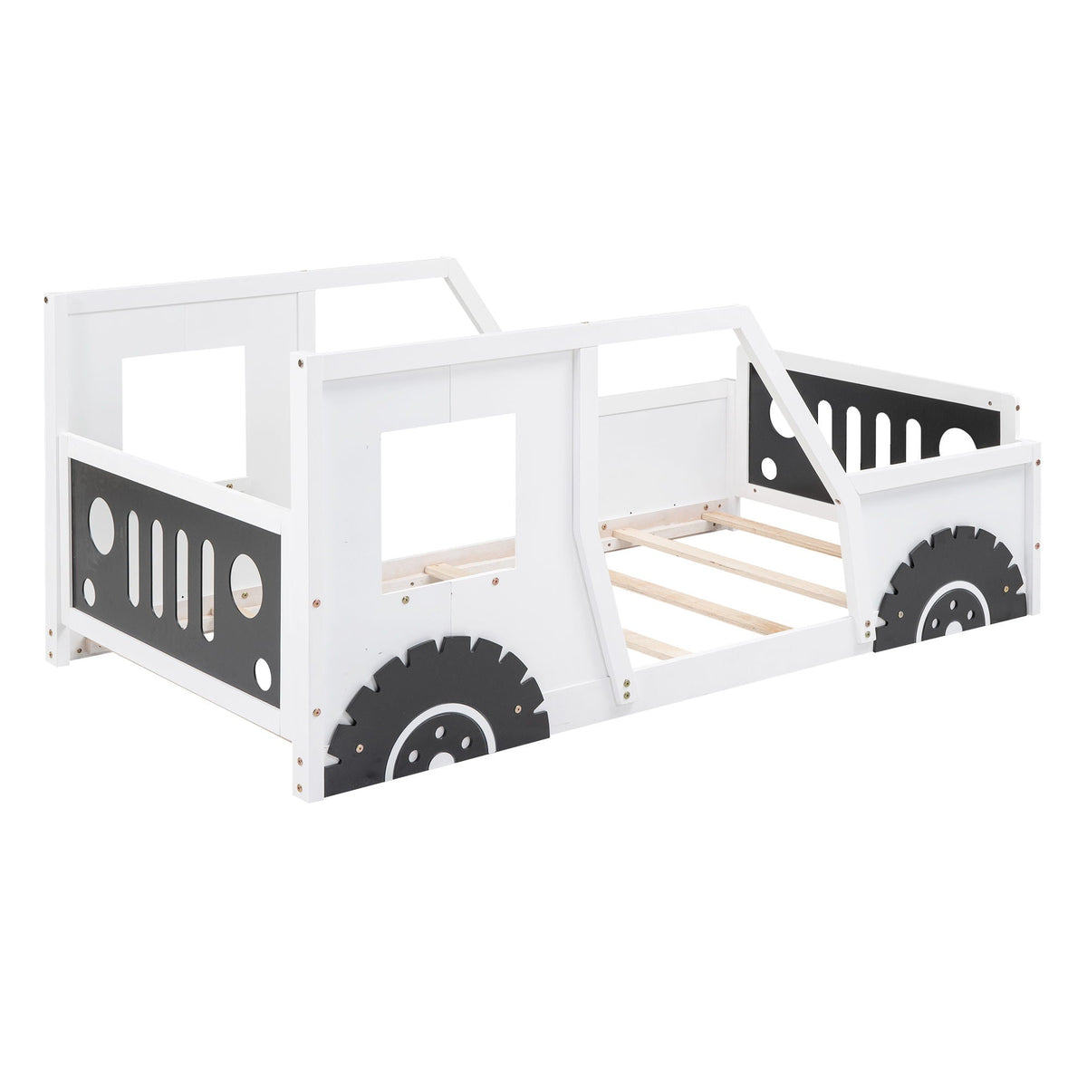 Classic Car Shaped Platform Bed with Wheels - Twin or Full Size, photo 2 of 40