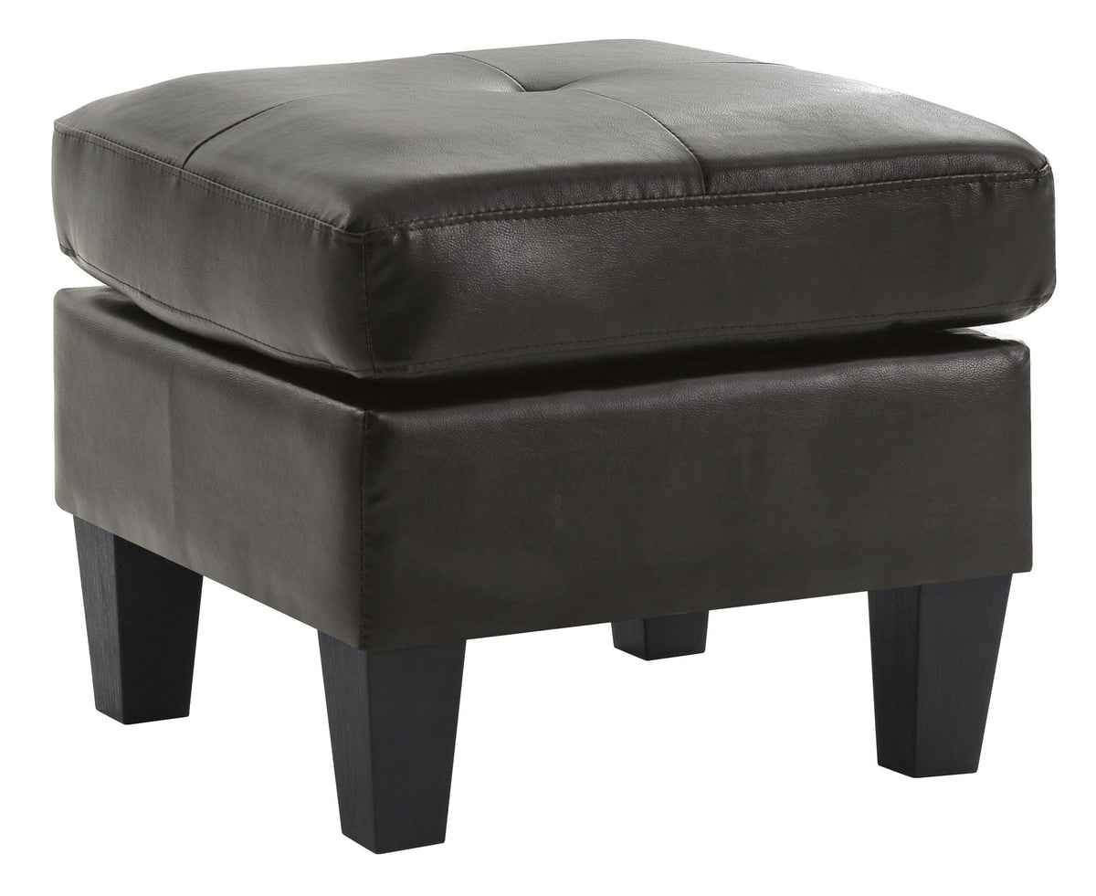 Upholstered Ottoman with Faux Leather or Fabric - Multiple Colors, photo 2 of 38