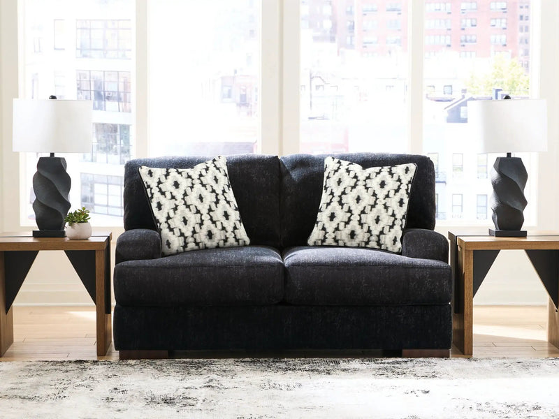 Whitmore Manor - Loveseat - Black Pearl by Unique Piece Furniture