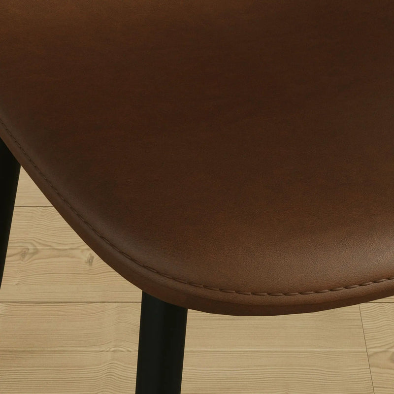 Modern Dining Chairs With Soft Upholstered Seat, Spoon Shape Design by HouseOfZazla