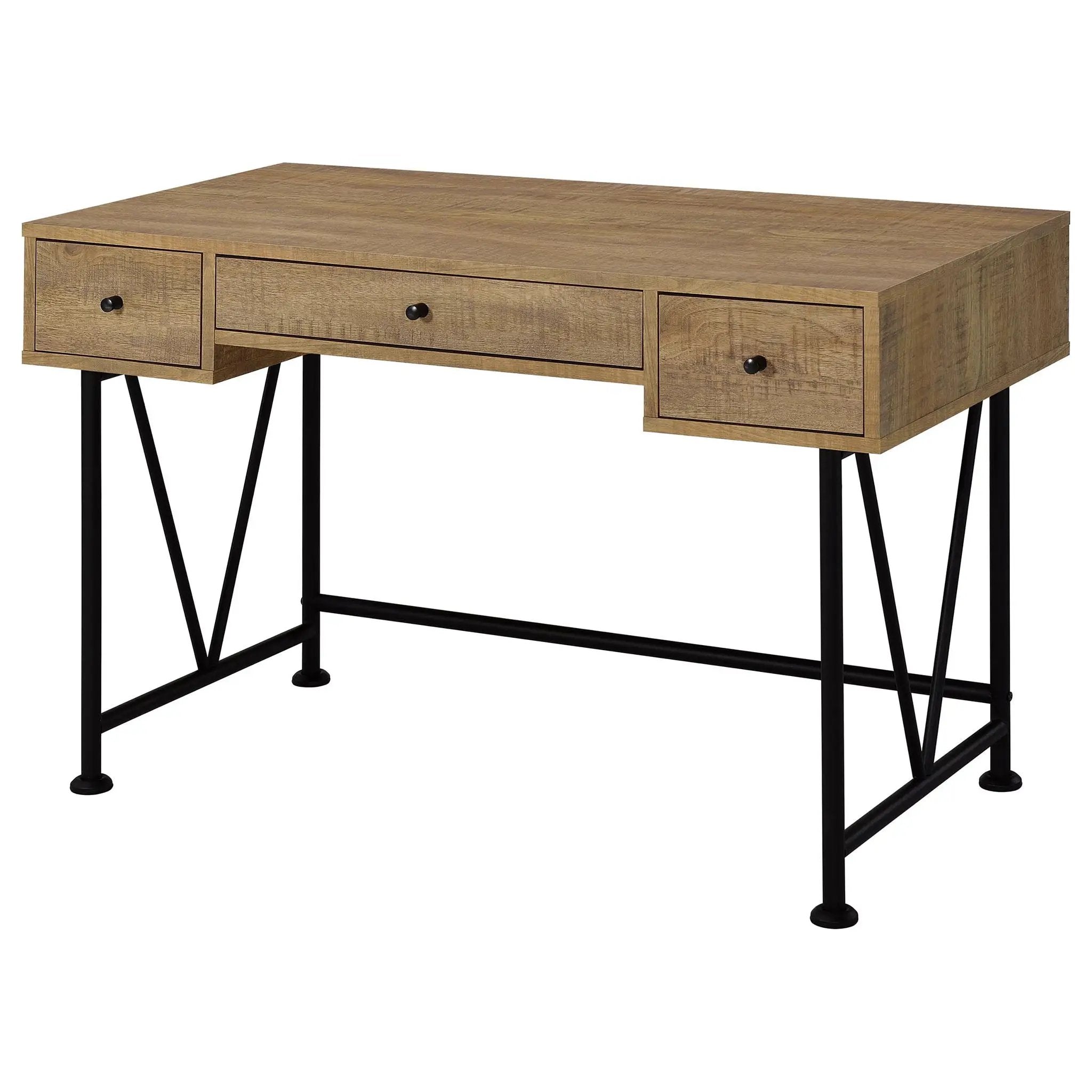 Analiese 47-inch 3-drawer Writing Desk Mango by Unique Piece Furniture