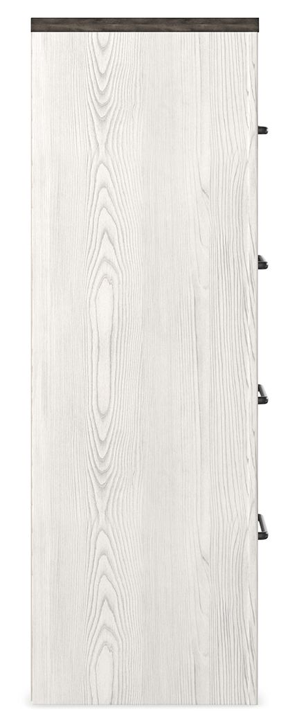 Gerridan - Four Drawer Chest - White / Gray, photo 2 of 7