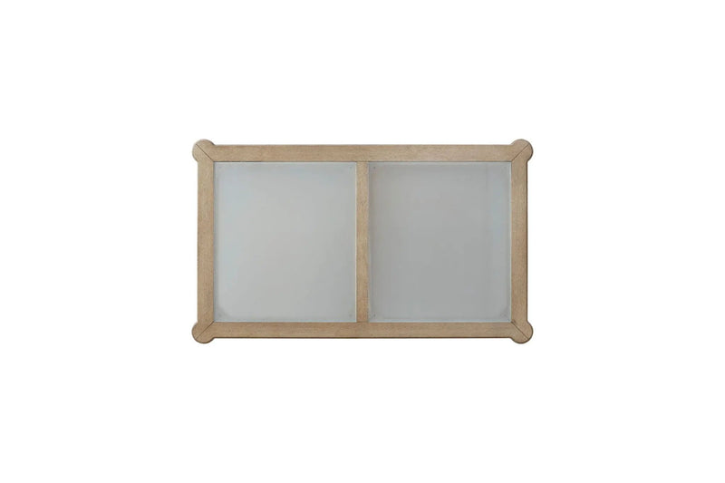 Frosted Glass Top Cocktail Table With Casters - Sand