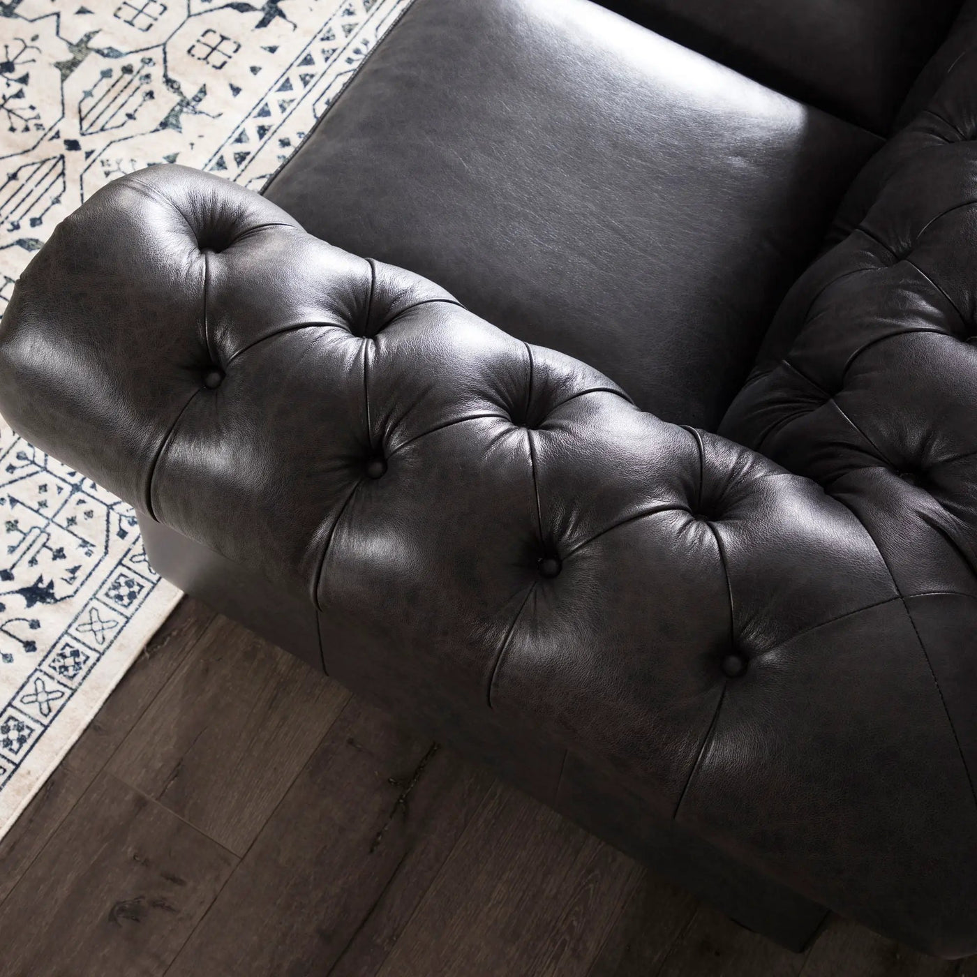 Traditional Tufted Chesterfield Nailhead Sofa by HouseOfZazla